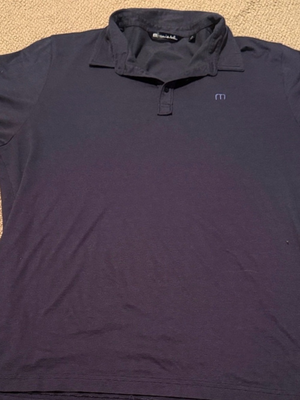 Men's Travis Mathew Navy Blue Polo Shirt size xl